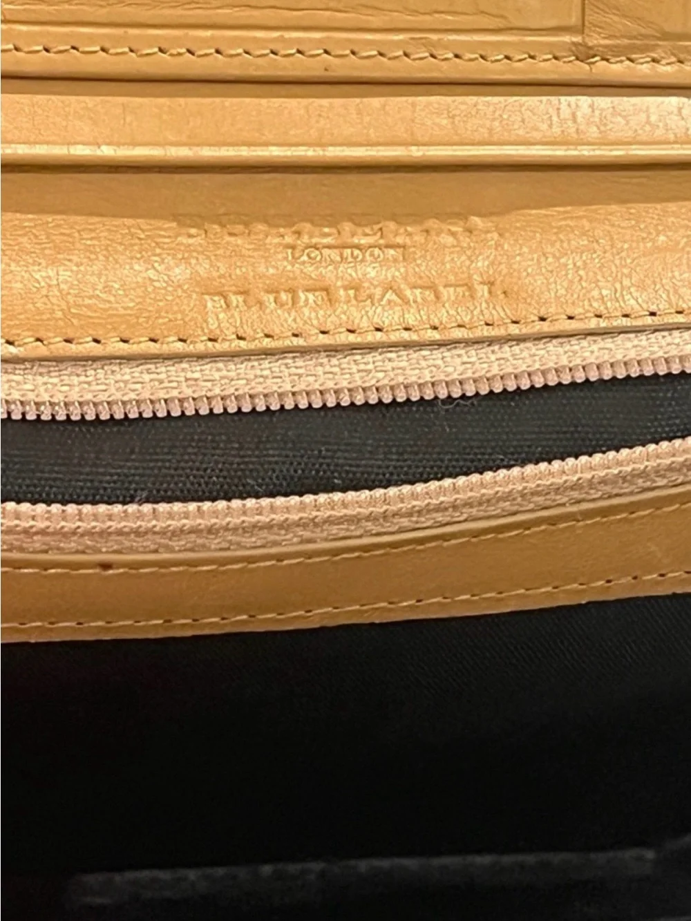 Authentic Burberry Beige Black Red
Check Wallet with Tan Trim Blue Label - Picture 5 of 10